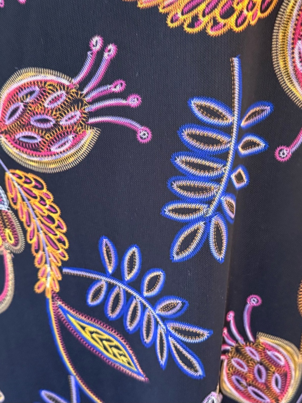 Johnny Was Shelly Floral-Print Mesh Midi Dress - Picture 7 of 16